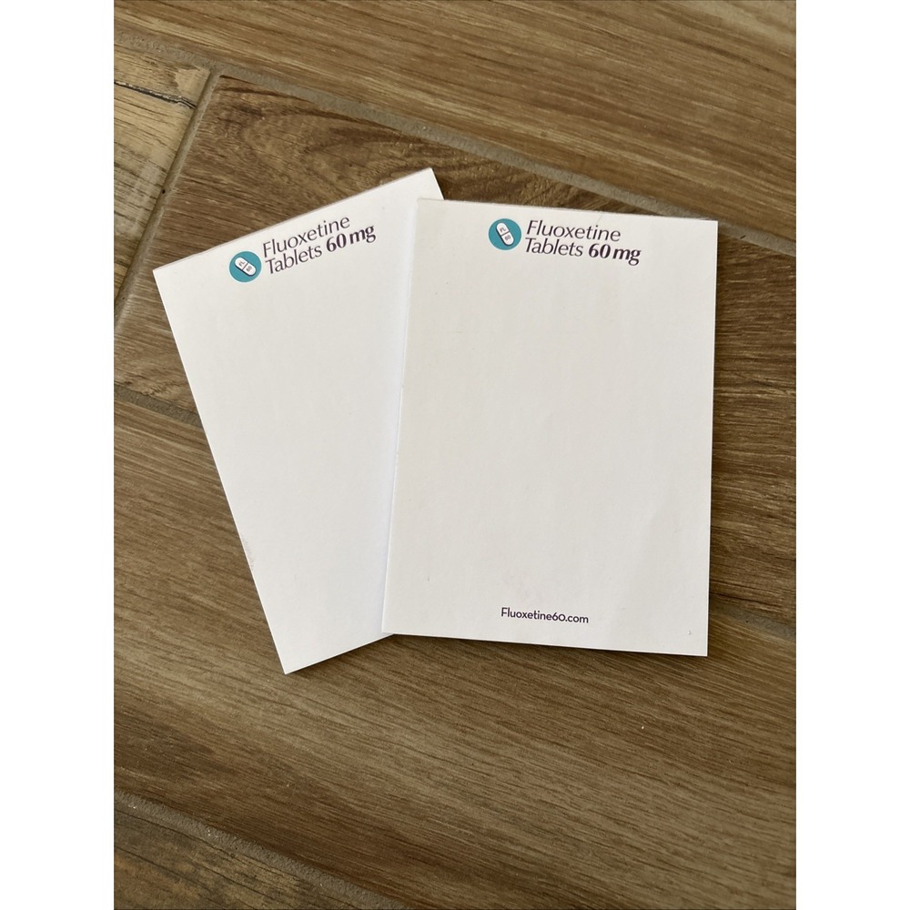 2 Fluoxetine Pharmaceutical Notepads Used‎